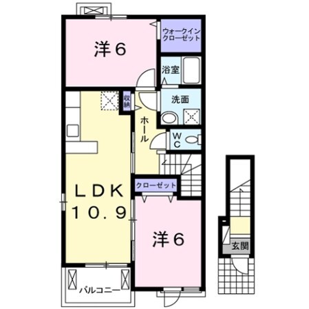 斎宮駅 徒歩22分 2階の物件間取画像